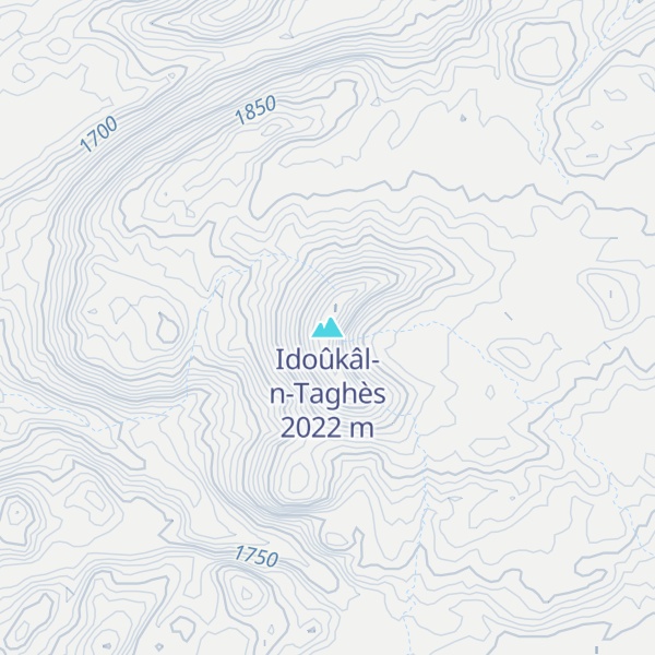 Map of Idoûkâl-n-Taghès