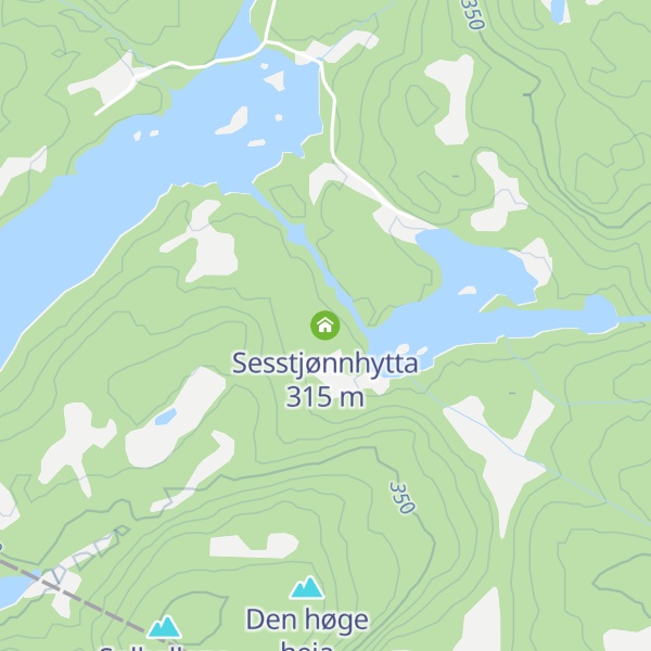 Map of Sesstjønnhytta