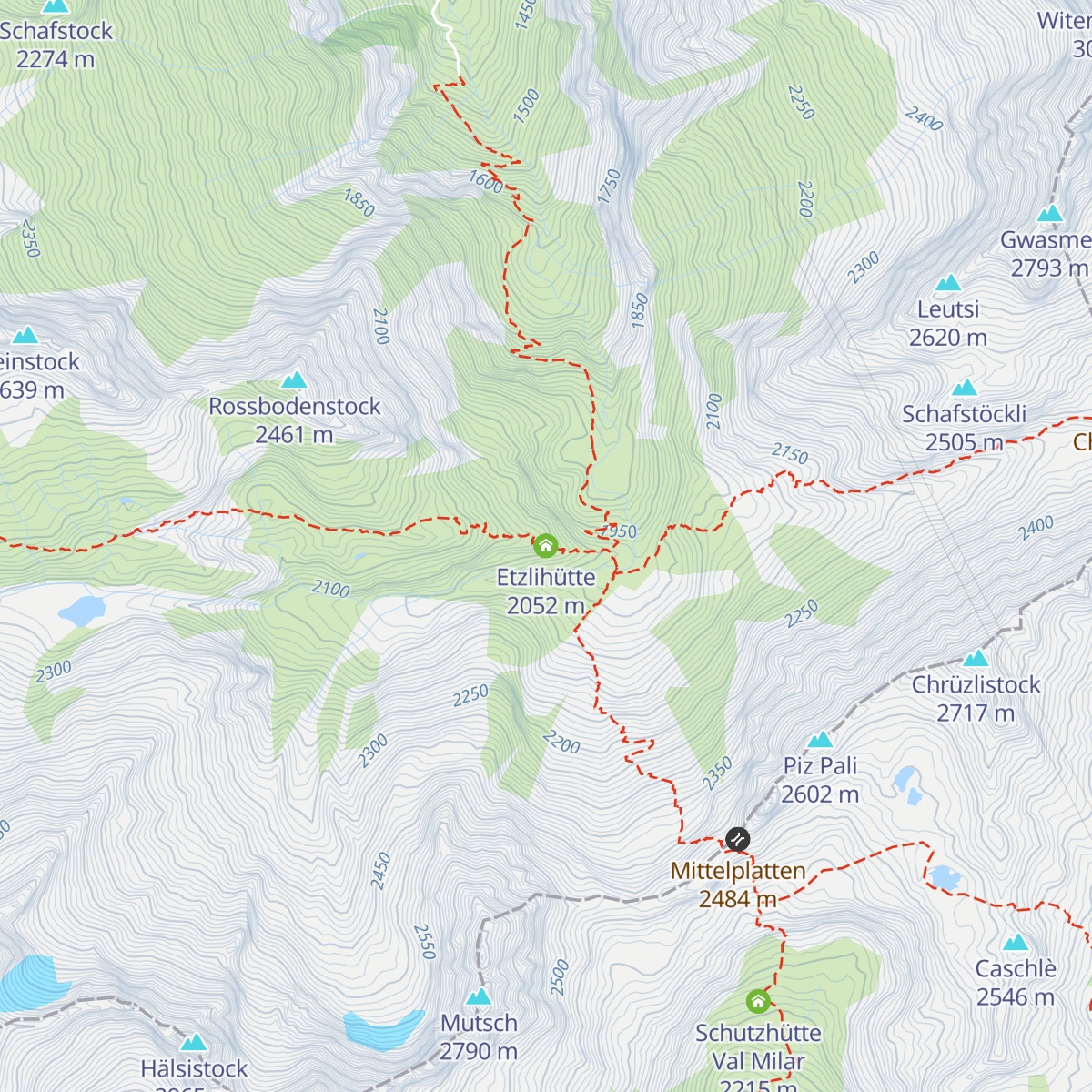 Etzlihütte map
