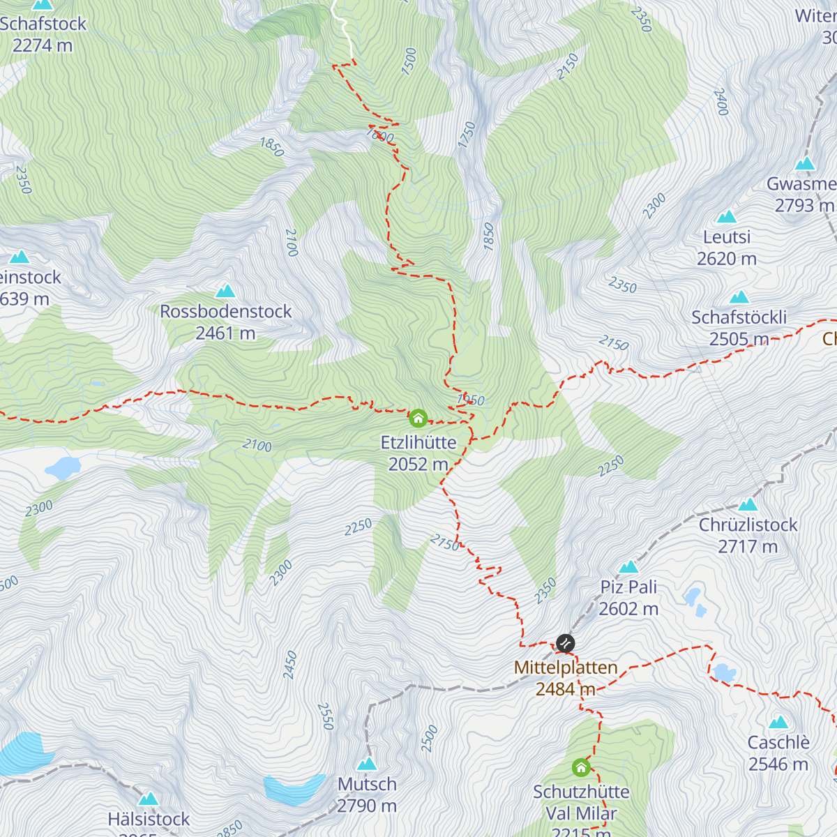 Etzlihütte map
