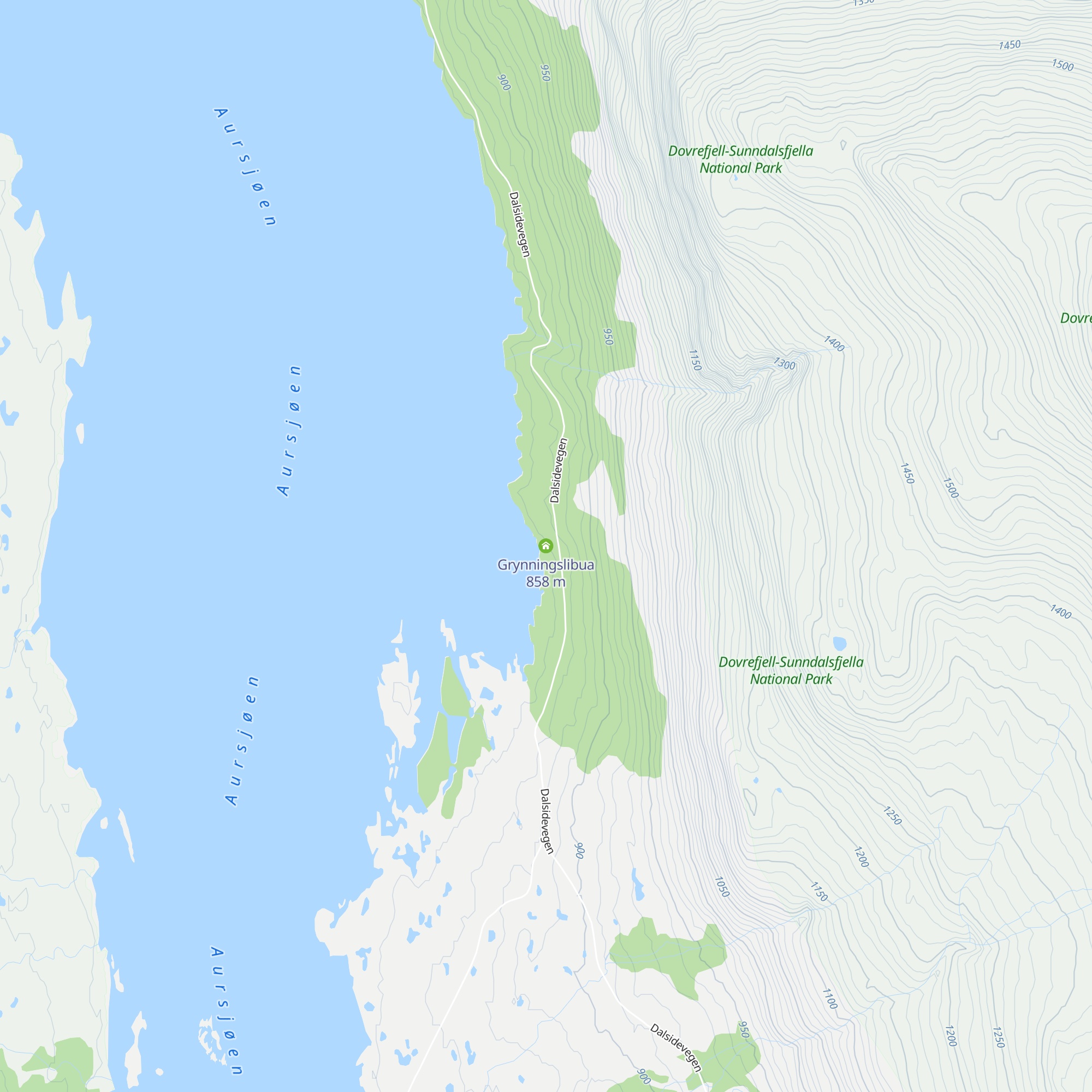 Grynningslibua map