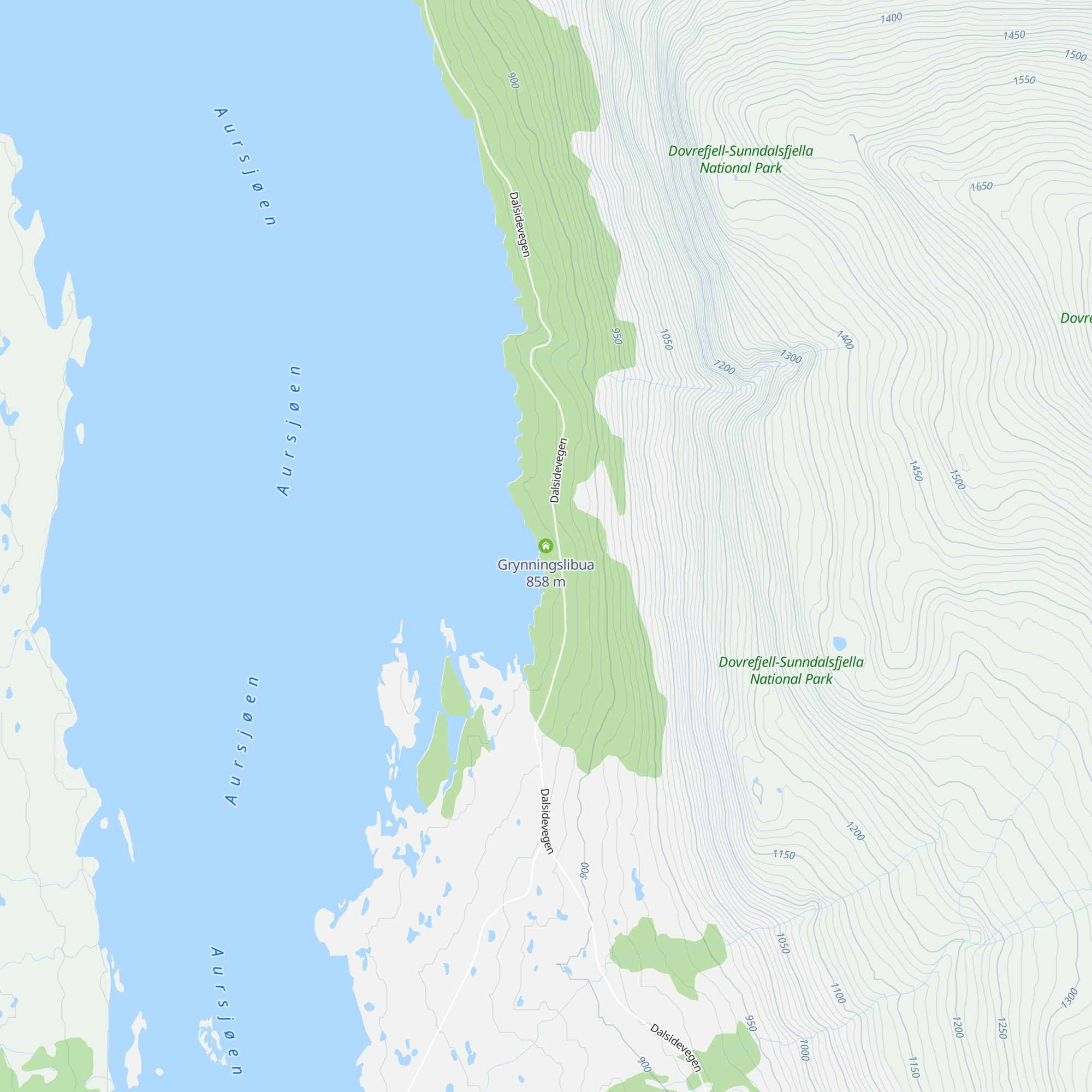 Grynningslibua map