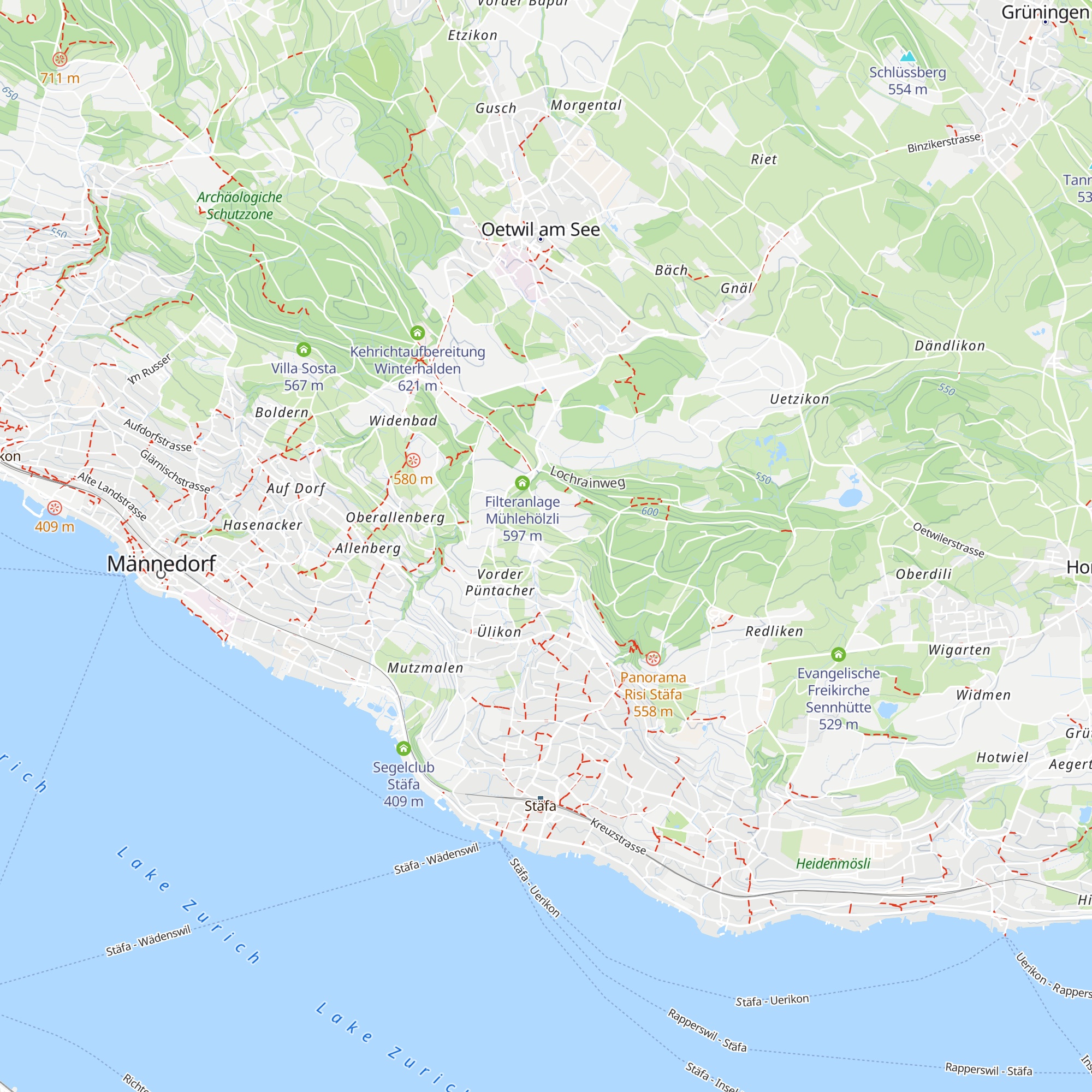 Schützenhaus Stäfa map