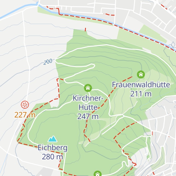 Map of Kirchner-Hütte