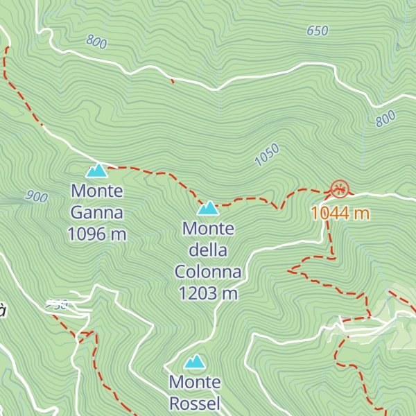 Map of Monte della Colonna