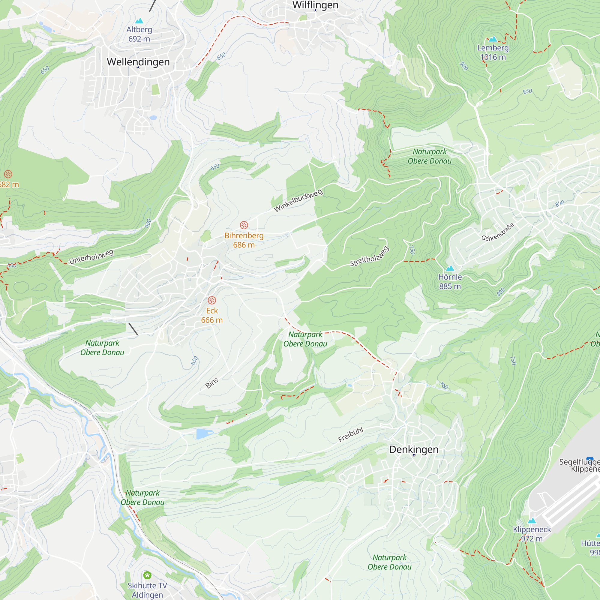 Hütte map