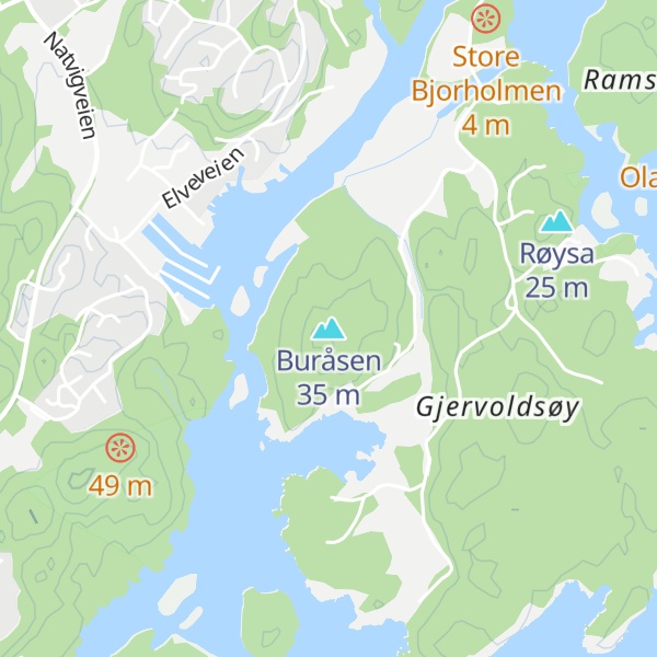 Map of Buråsen