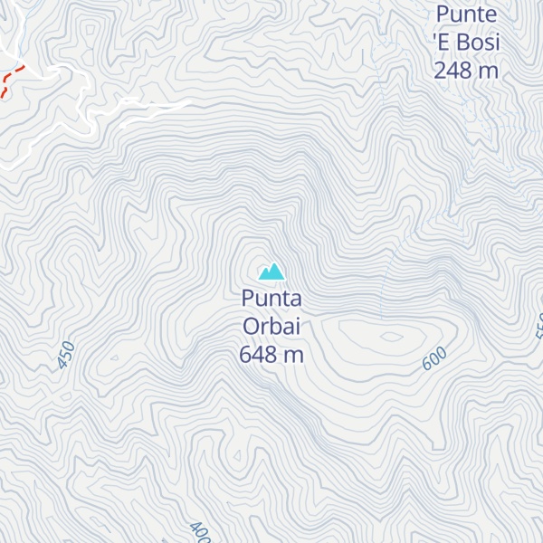 Map of Punta Orbai