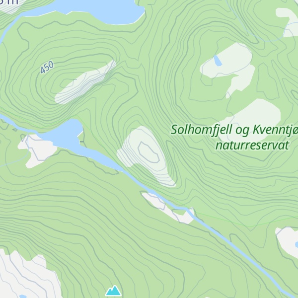 Map of Lisle Skomdalsnuten