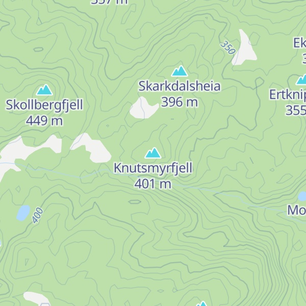 Map of Knutsmyrfjell