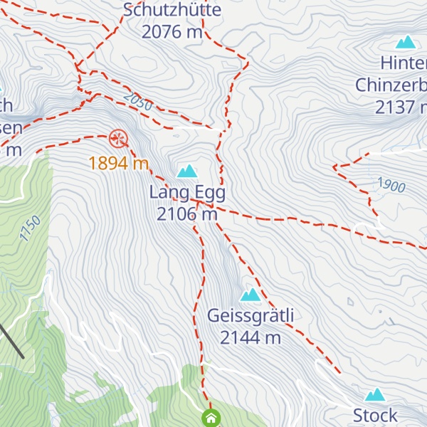 Map of Schutzhütte Chinzig