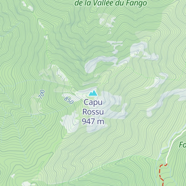 Map of Capu Rossu