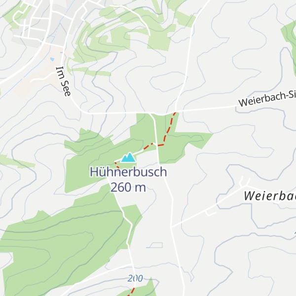 Map of Hühnerbusch Hütte