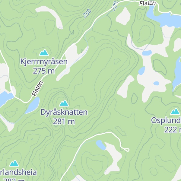 Map of Dyråsen