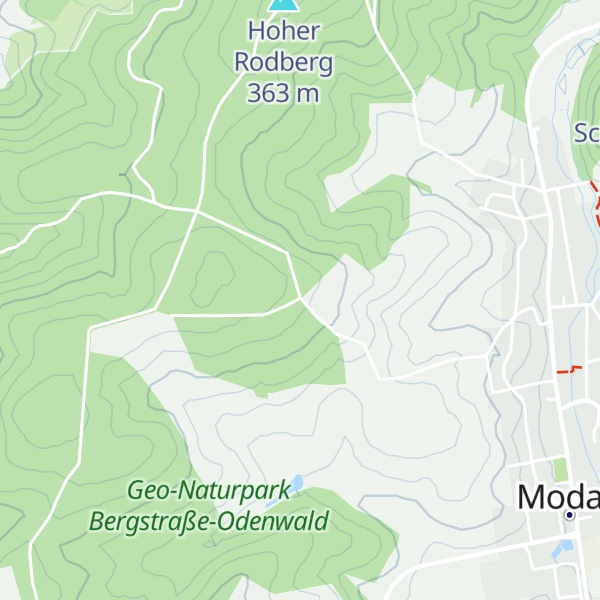 Map of Modauer Hütte