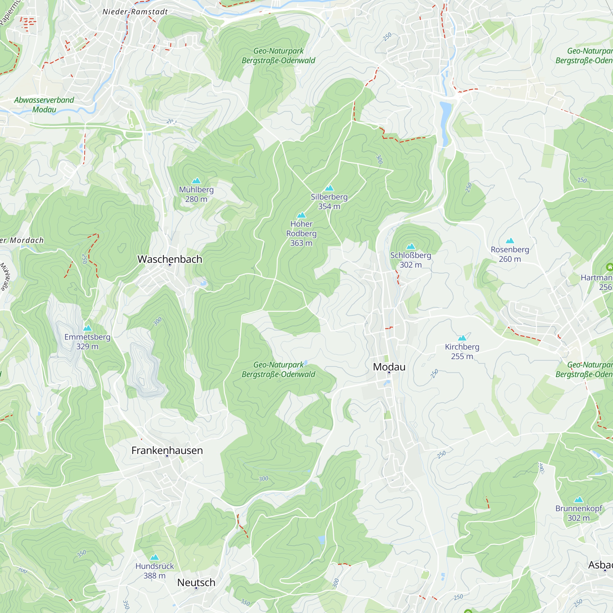 Modauer Hütte map