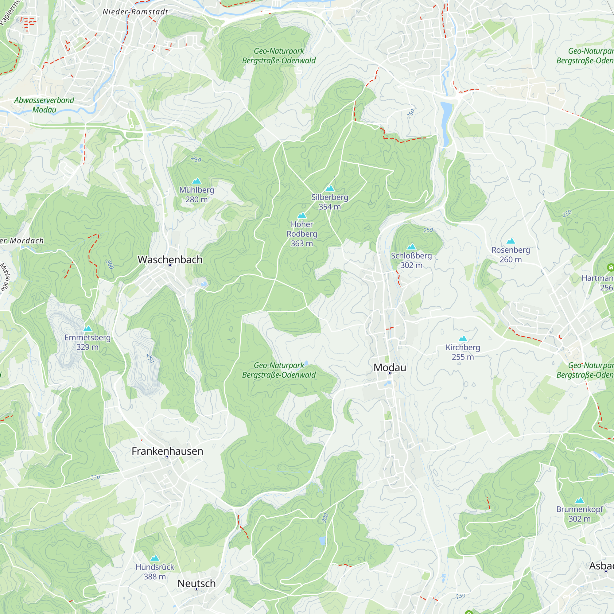 Modauer Hütte map