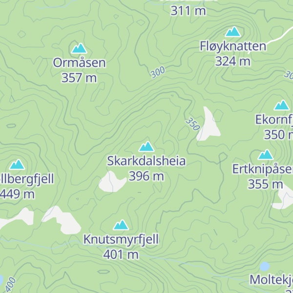 Map of Skarkdalsheia