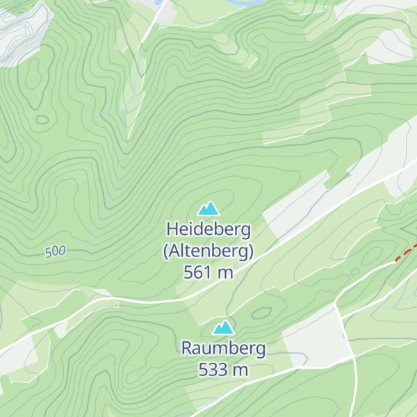 Map of Heideberg (Altenberg)