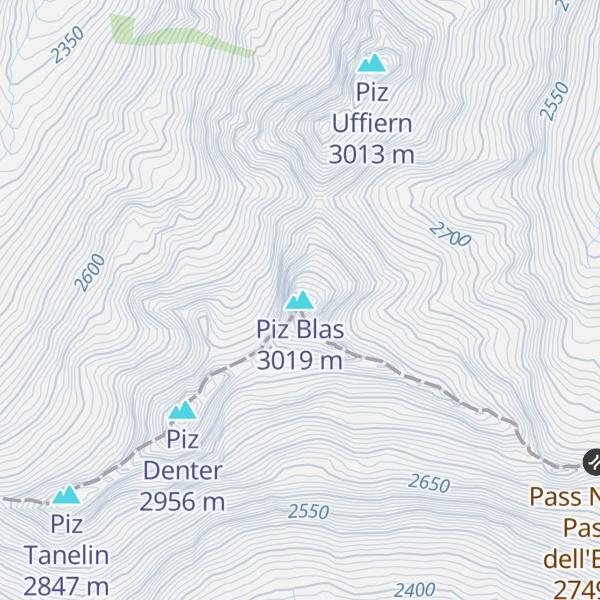 Map of Piz Blas
