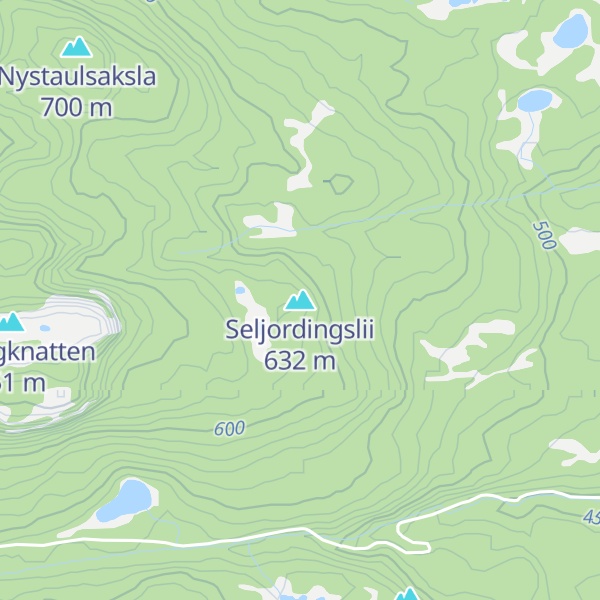 Map of Seljordingslii