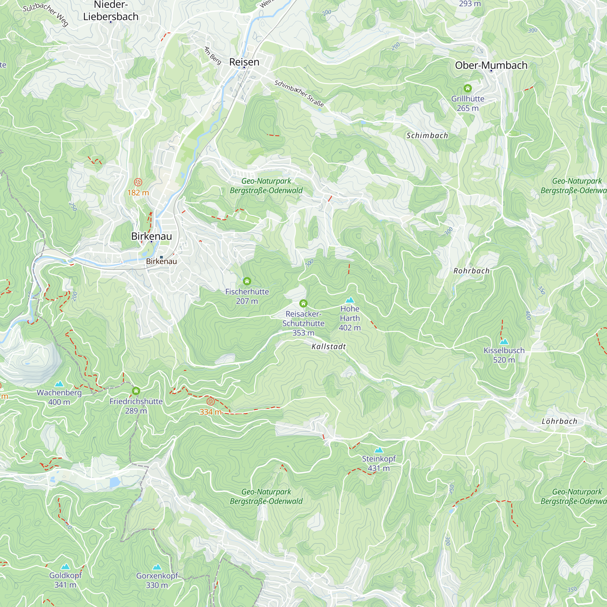 Reisacker-Schutzhütte map