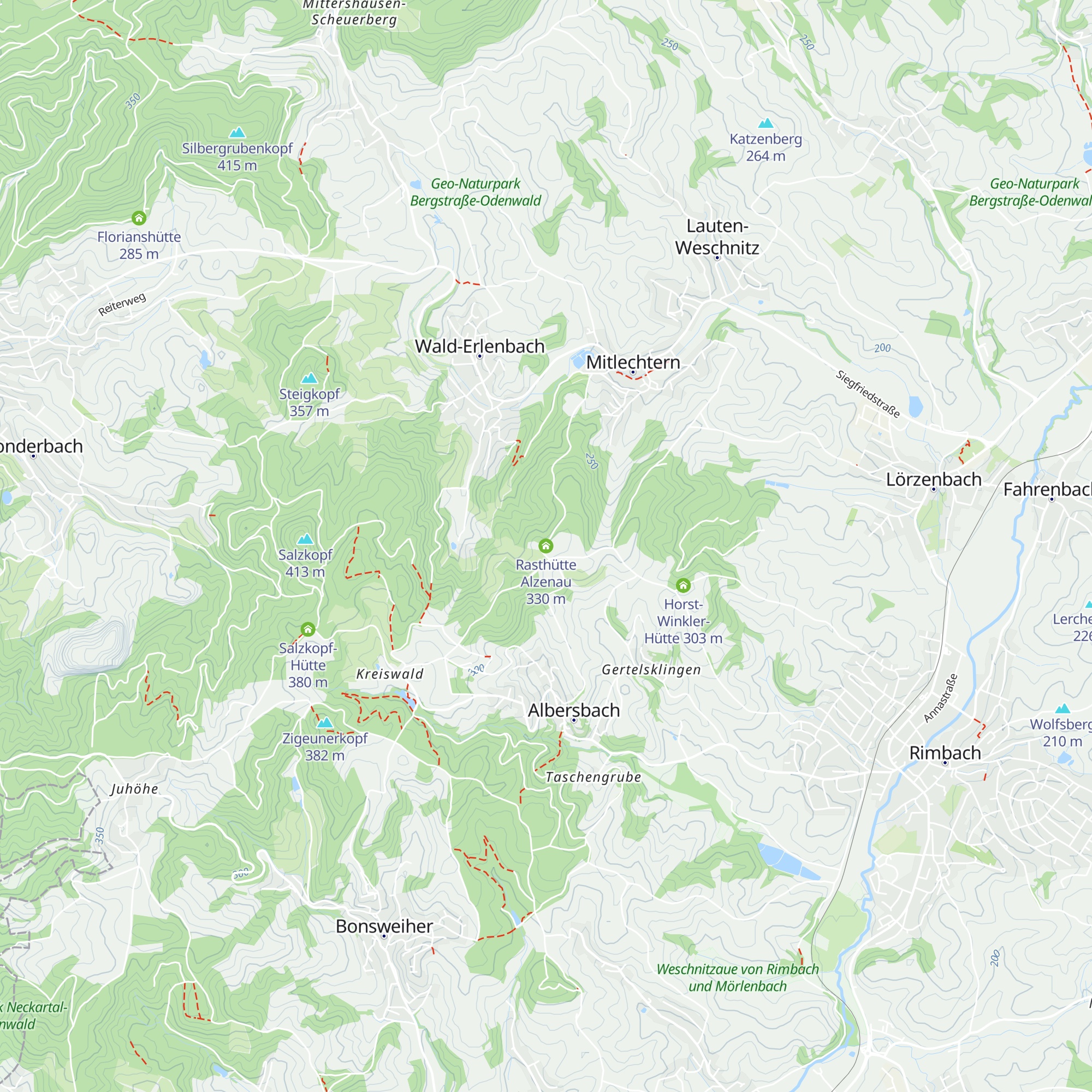 Rasthütte Alzenau map
