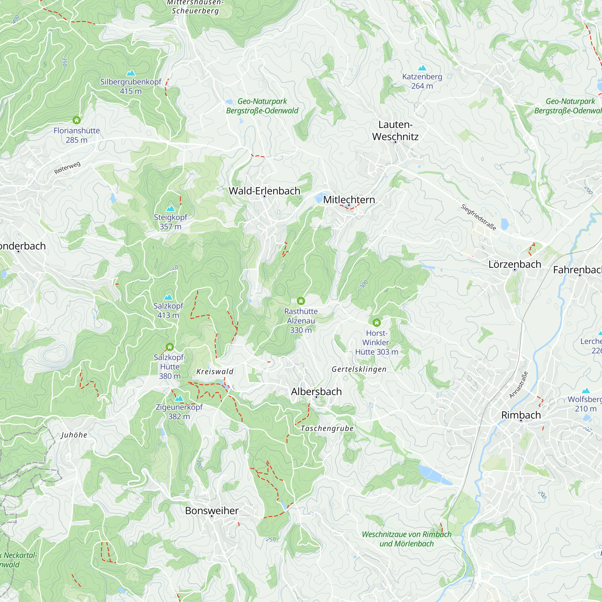 Rasthütte Alzenau map