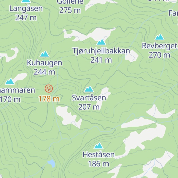 Map of Svartåsen