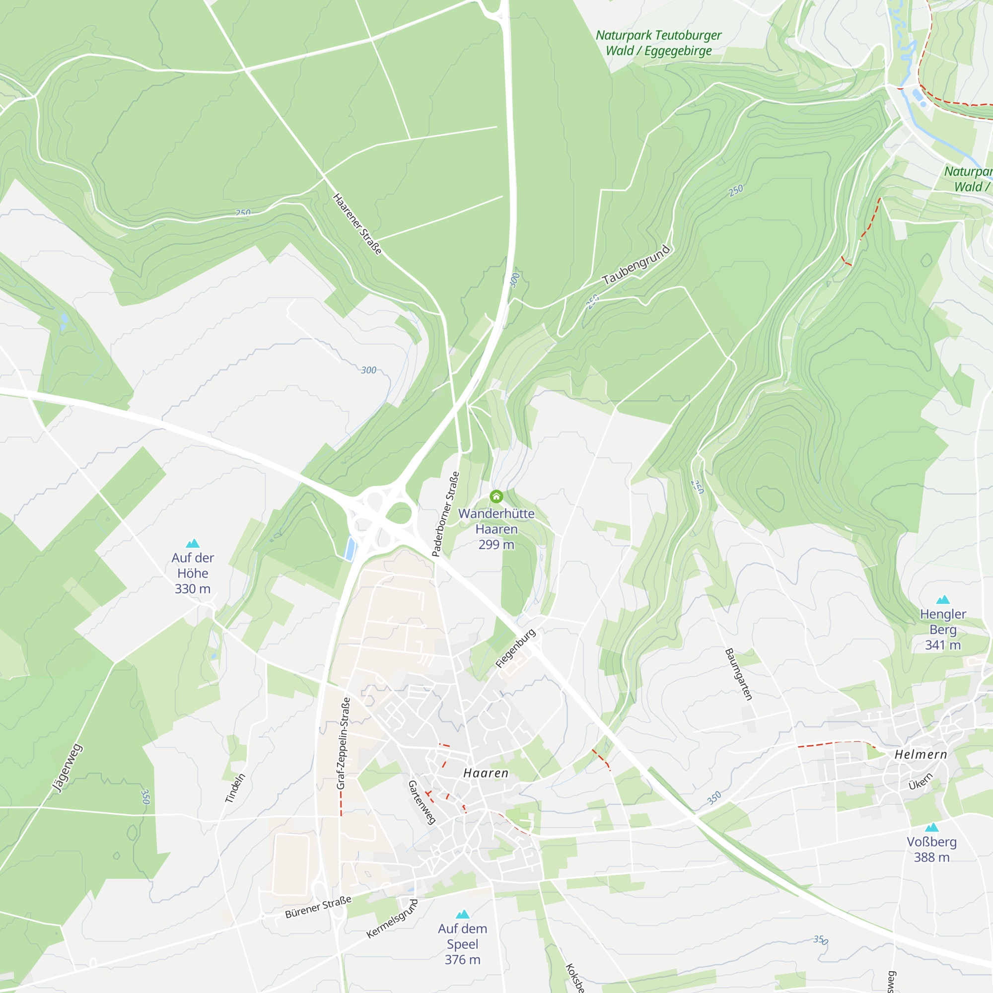 Wanderhütte Haaren map