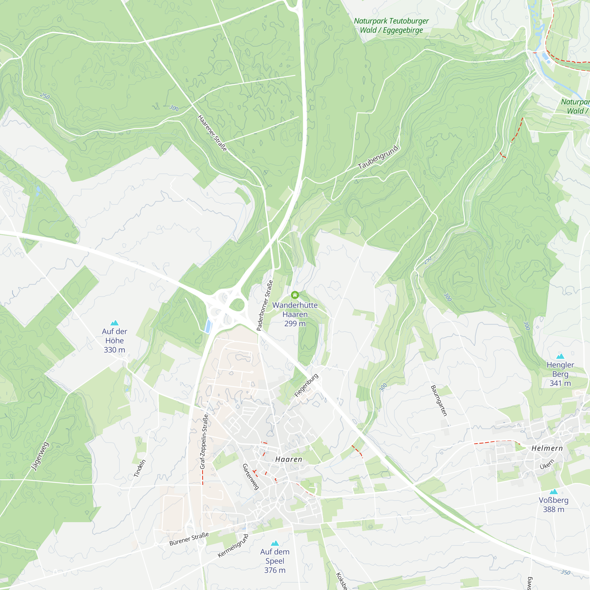 Wanderhütte Haaren map