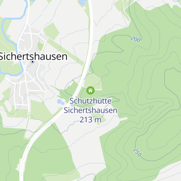 Map of Schutzhütte Sichertshausen