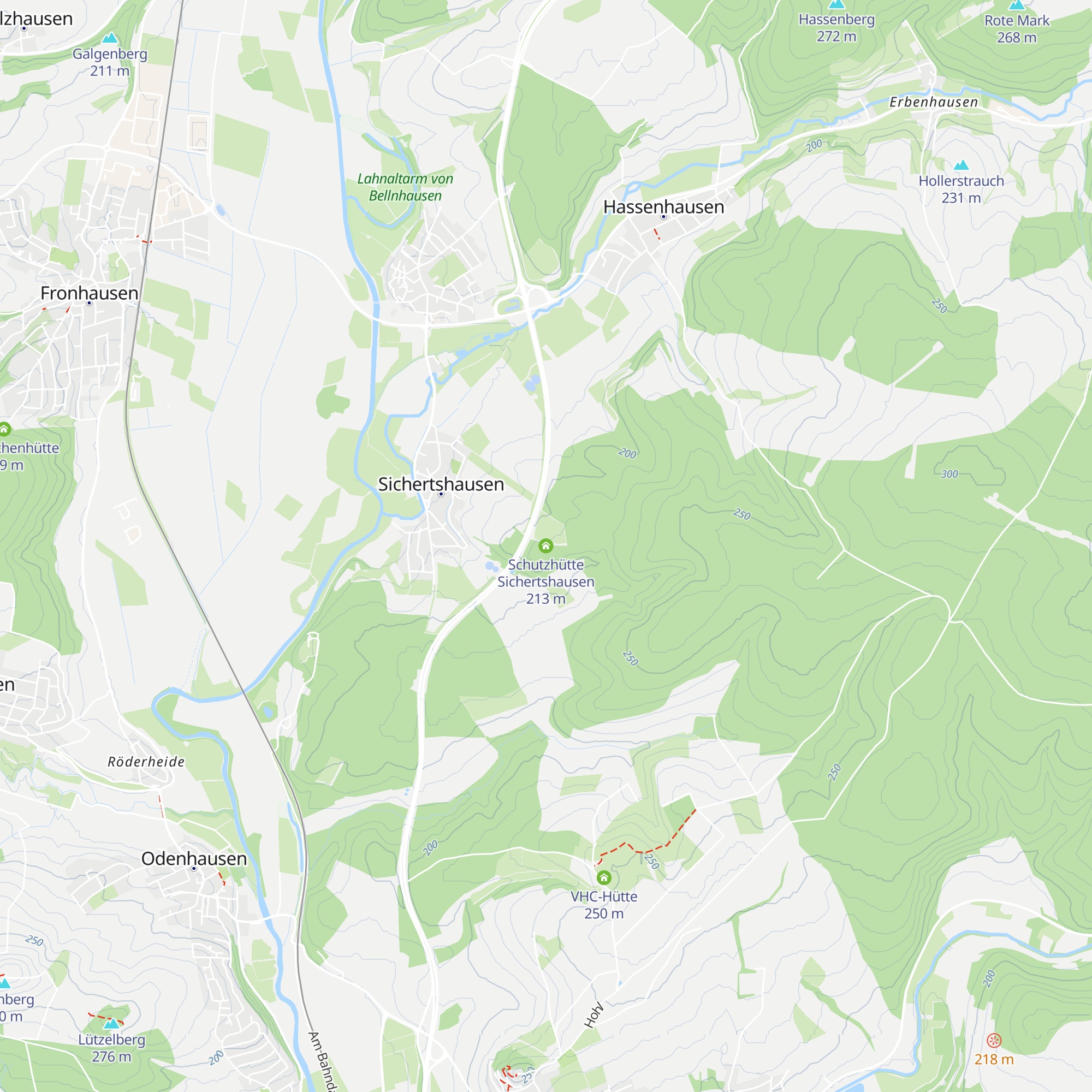 Schutzhütte Sichertshausen map