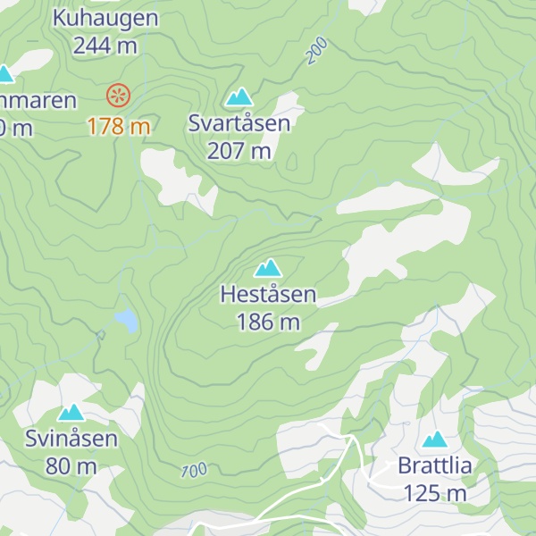 Map of Heståsen