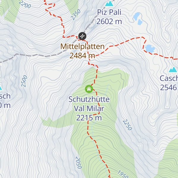 Map of Schutzhütte Val Milar
