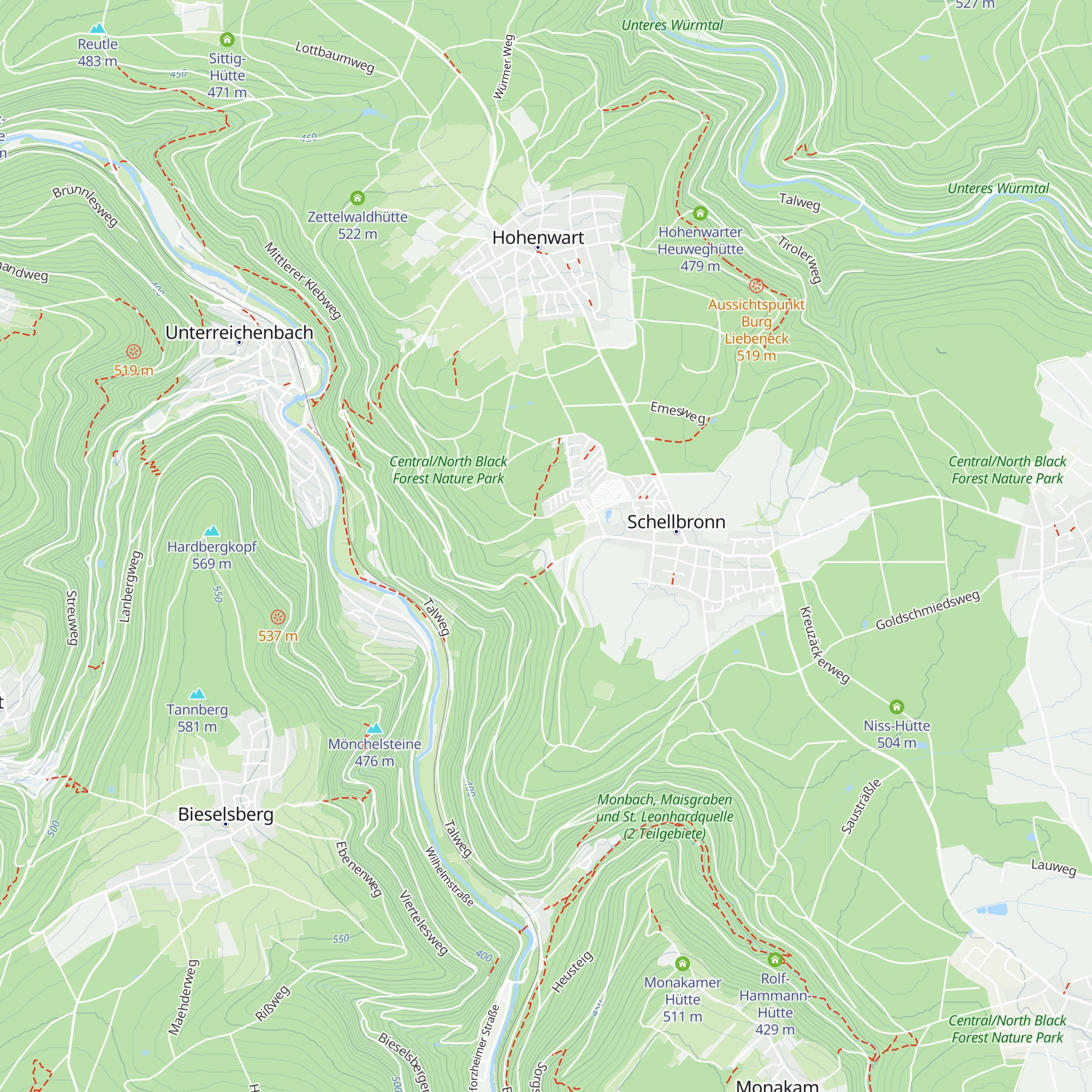 Pfadfinderhütte Theodor Zeller map