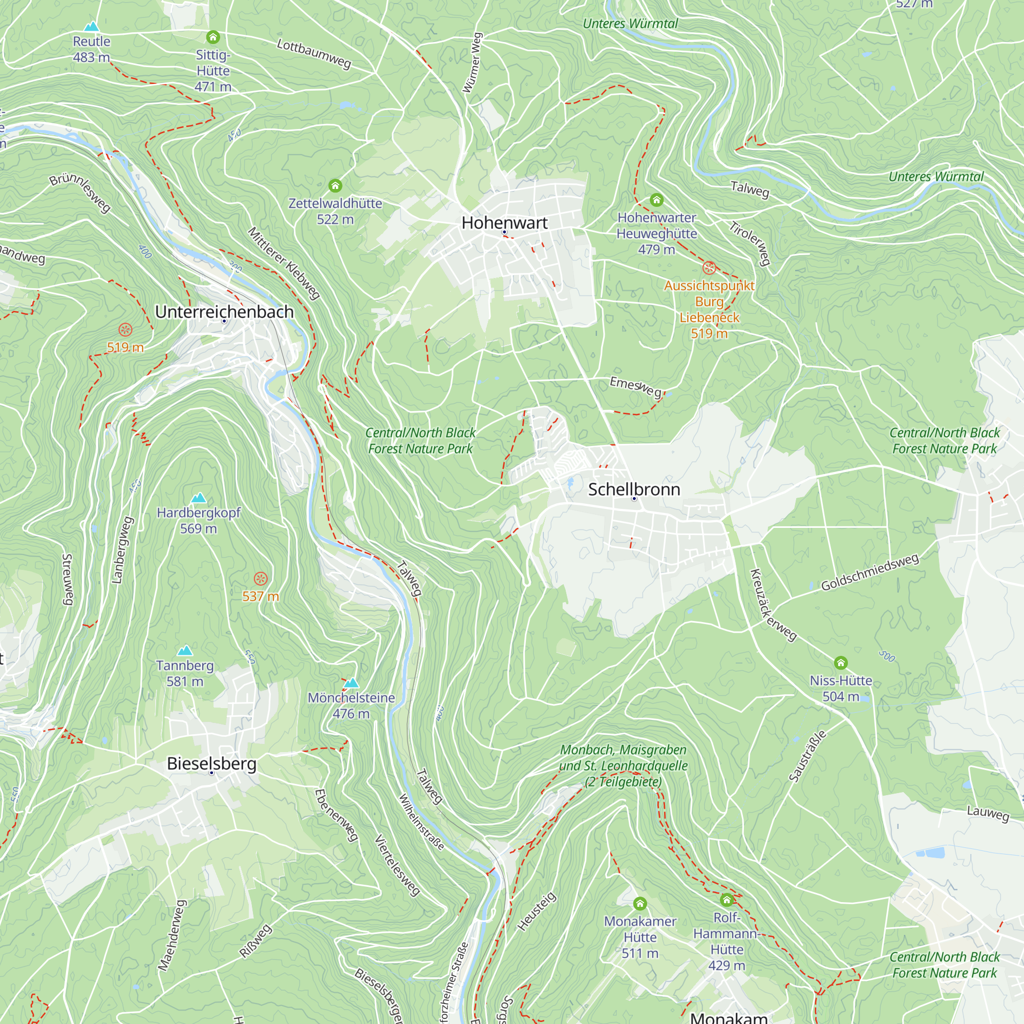 Pfadfinderhütte Theodor Zeller map