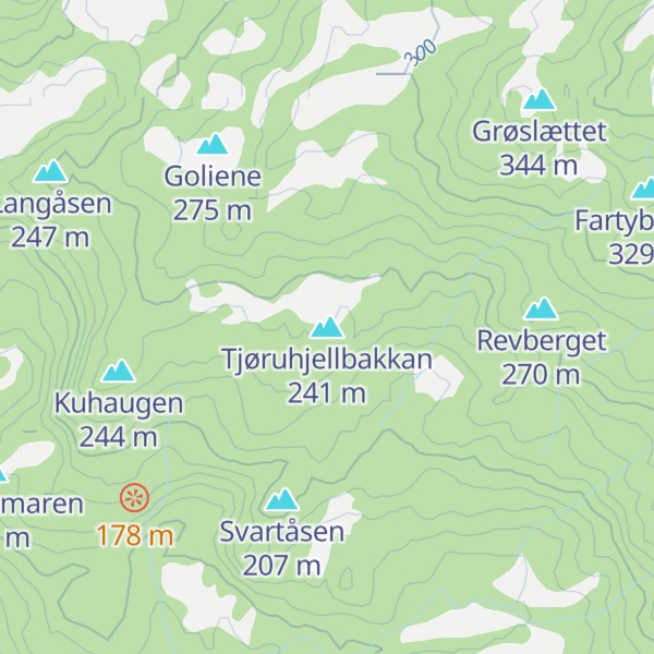 Map of Tjøruhjellbakkan