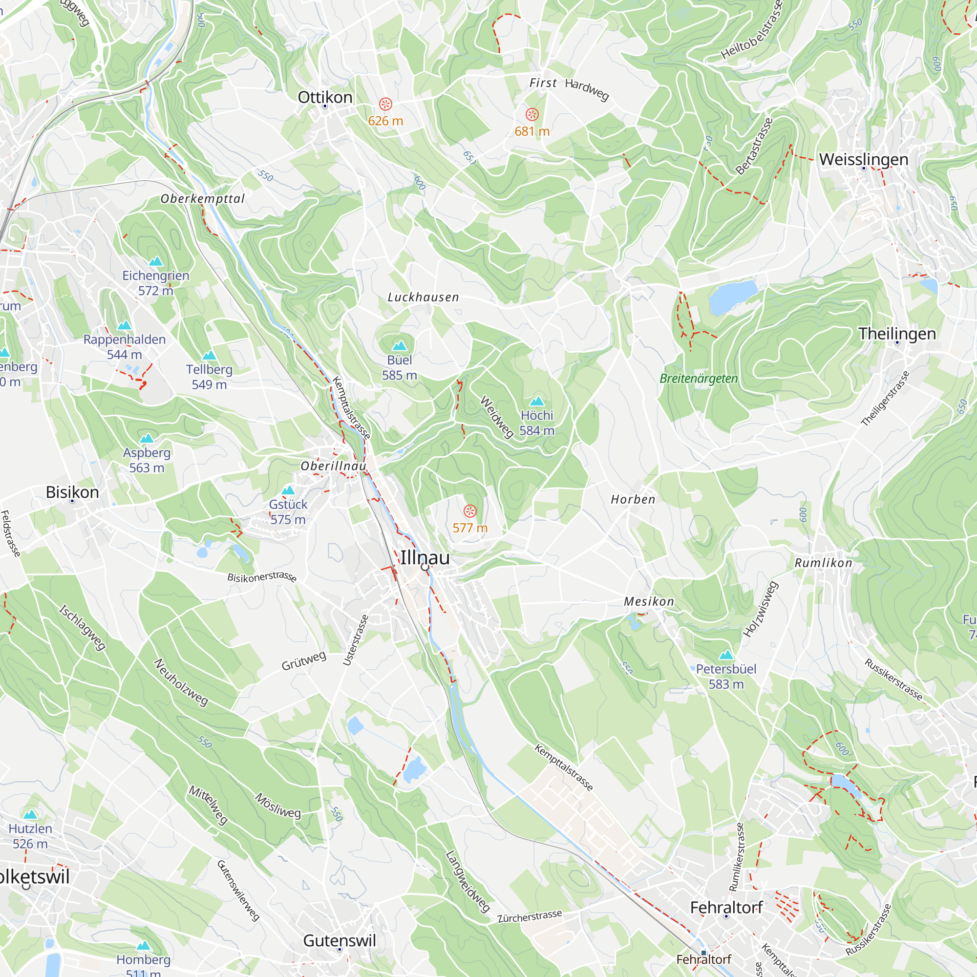 Waldhütte Cheibenriet map