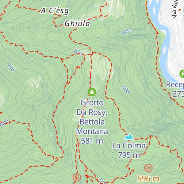 Map of Grotto Da Rosy, Bettola Montana