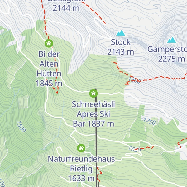 Map of Schneehäsli Apres Ski Bar