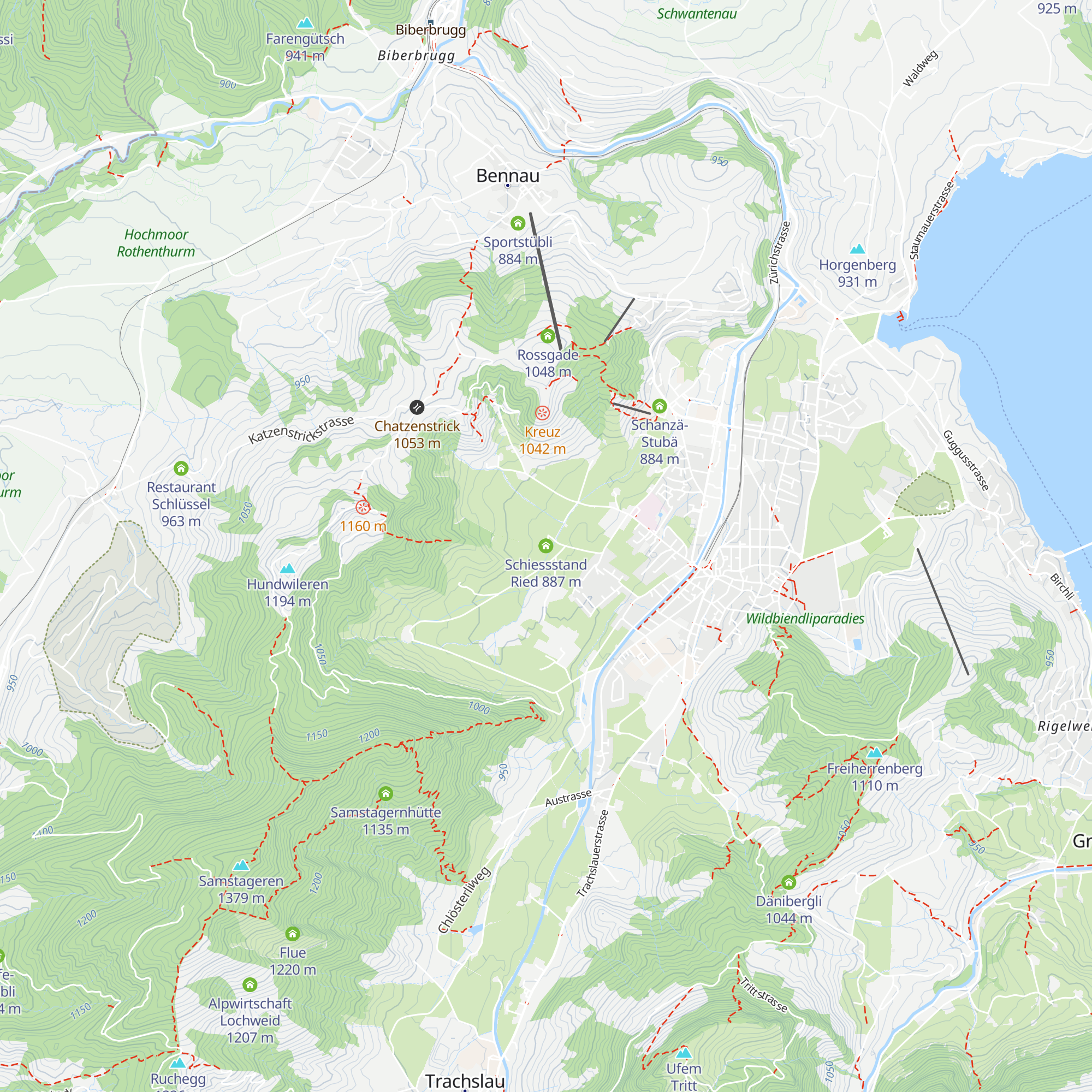 Schiessstand Ried map