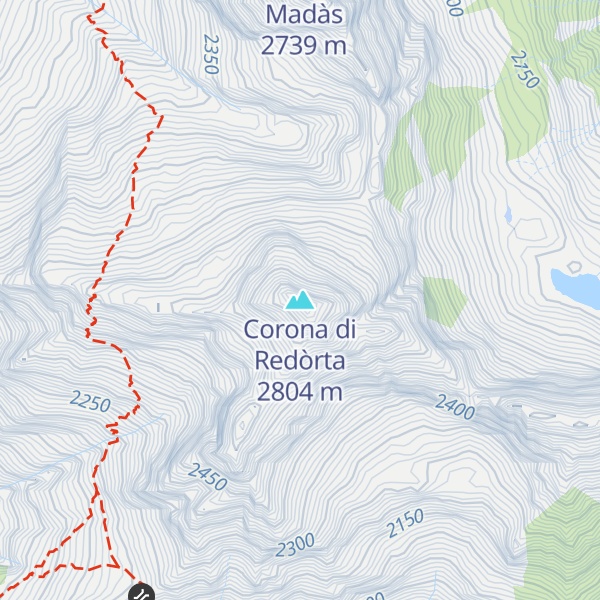 Map of Corona di Redòrta