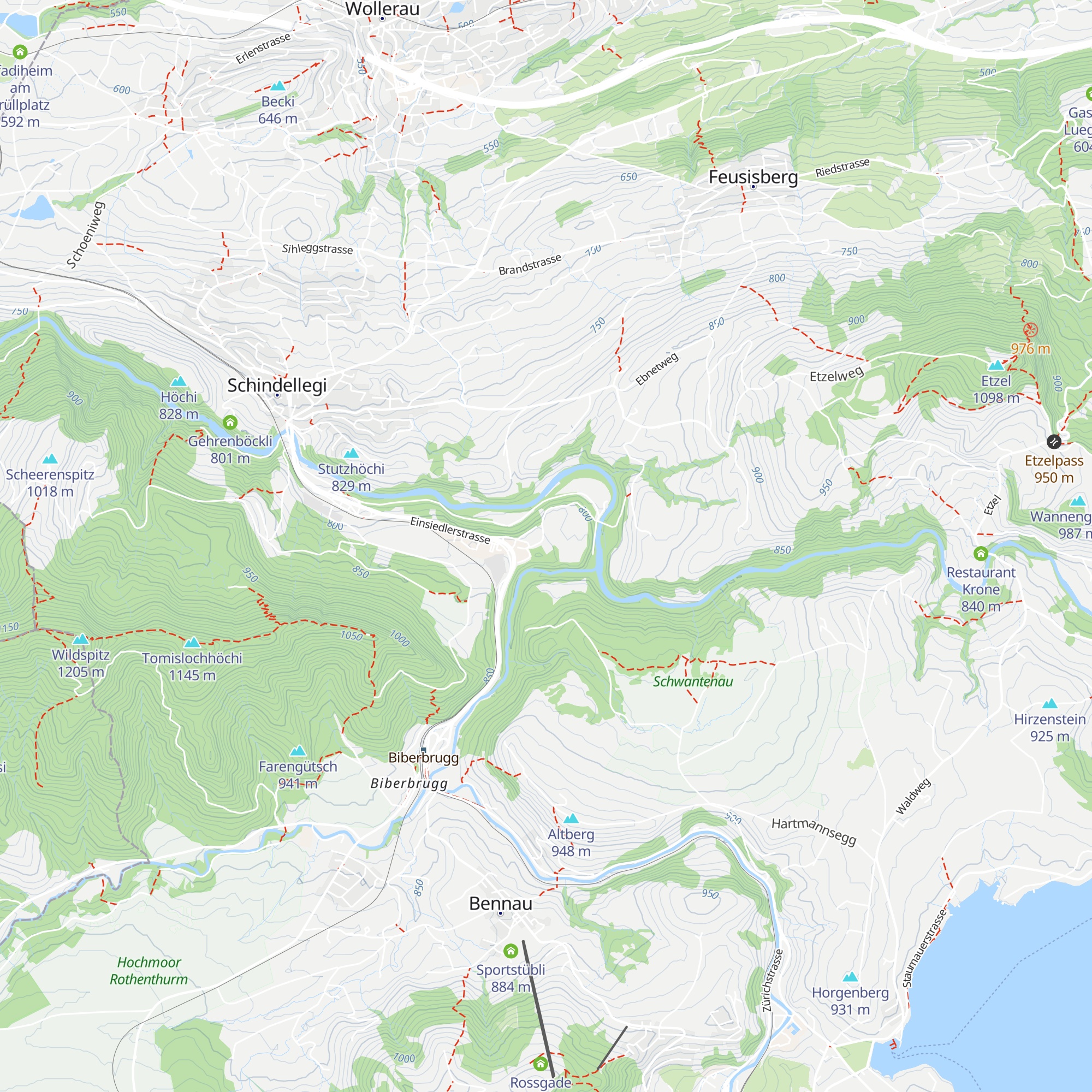 Forsthof Korporation Wollerau map