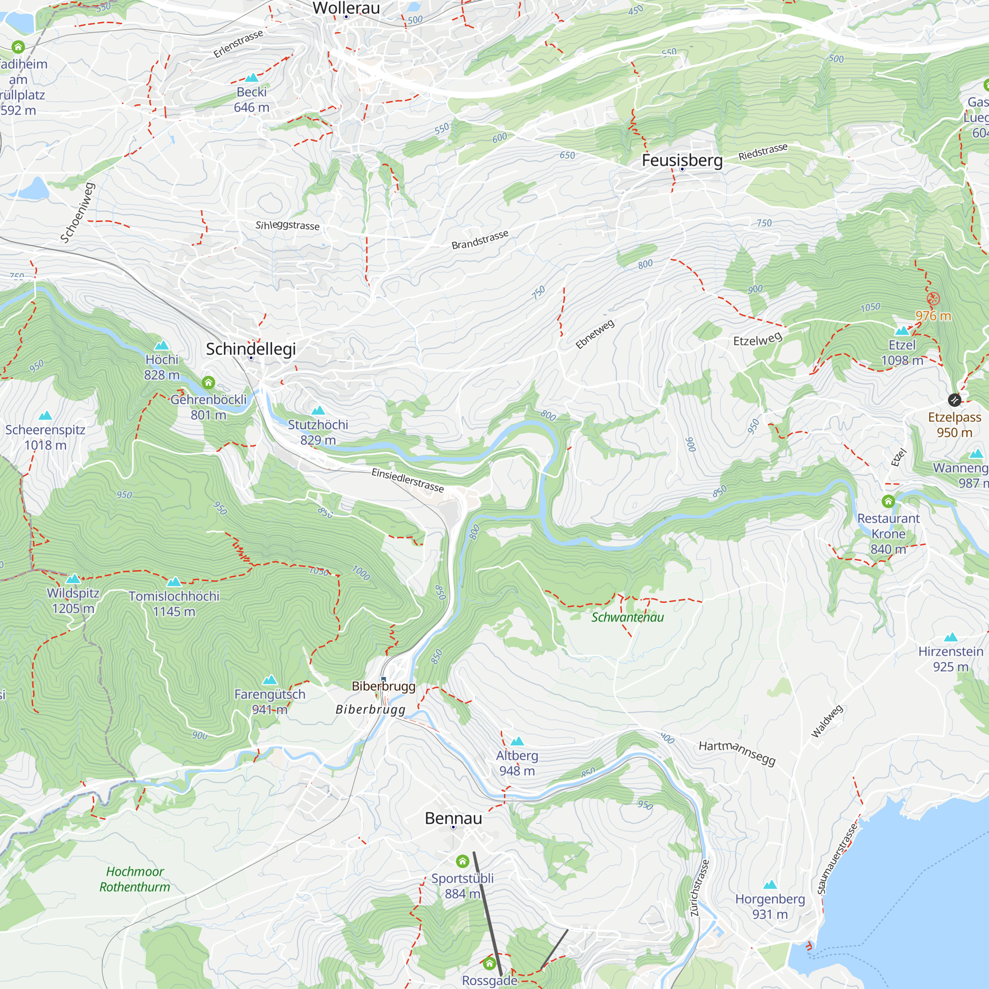 Forsthof Korporation Wollerau map