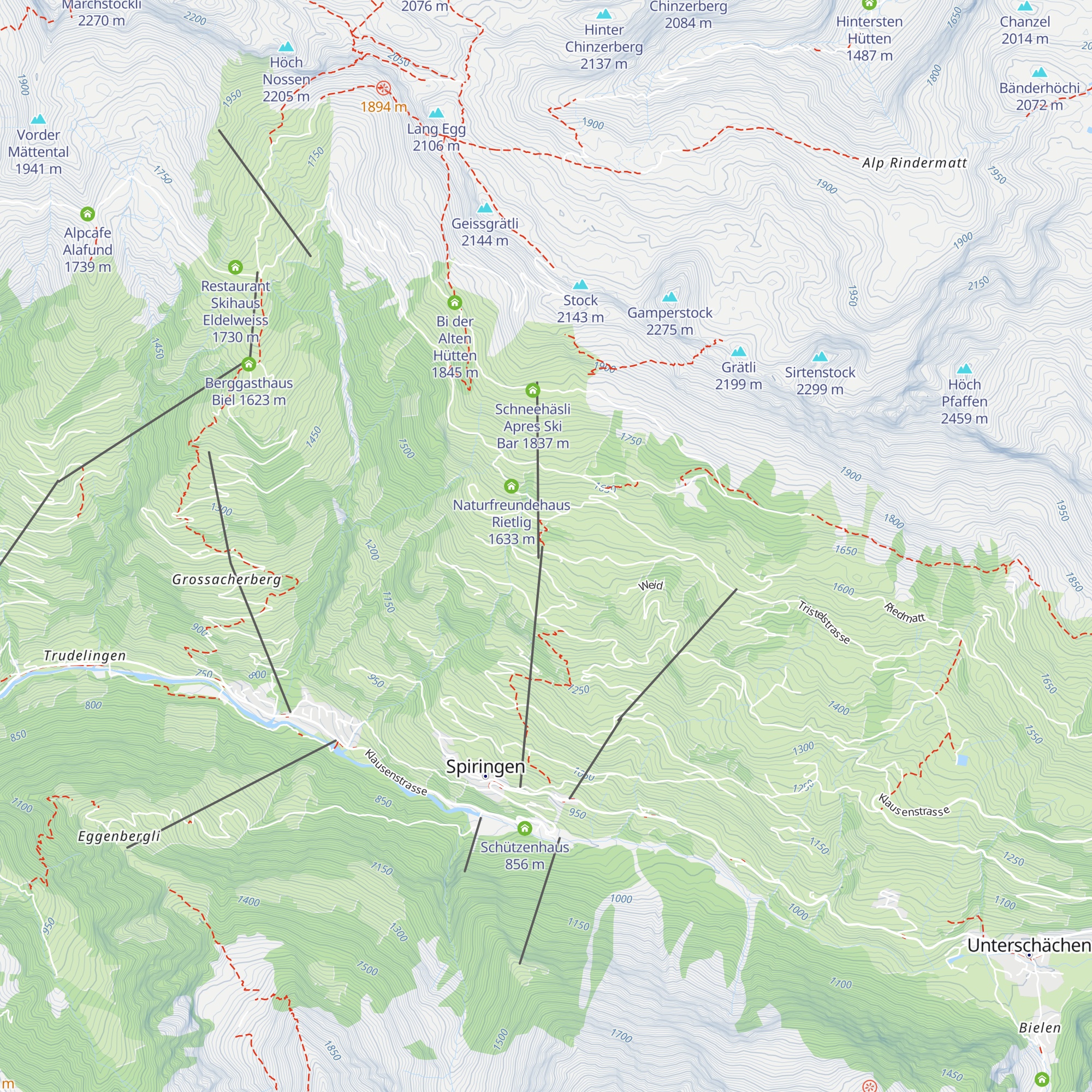 Berggasthaus Ratzi map