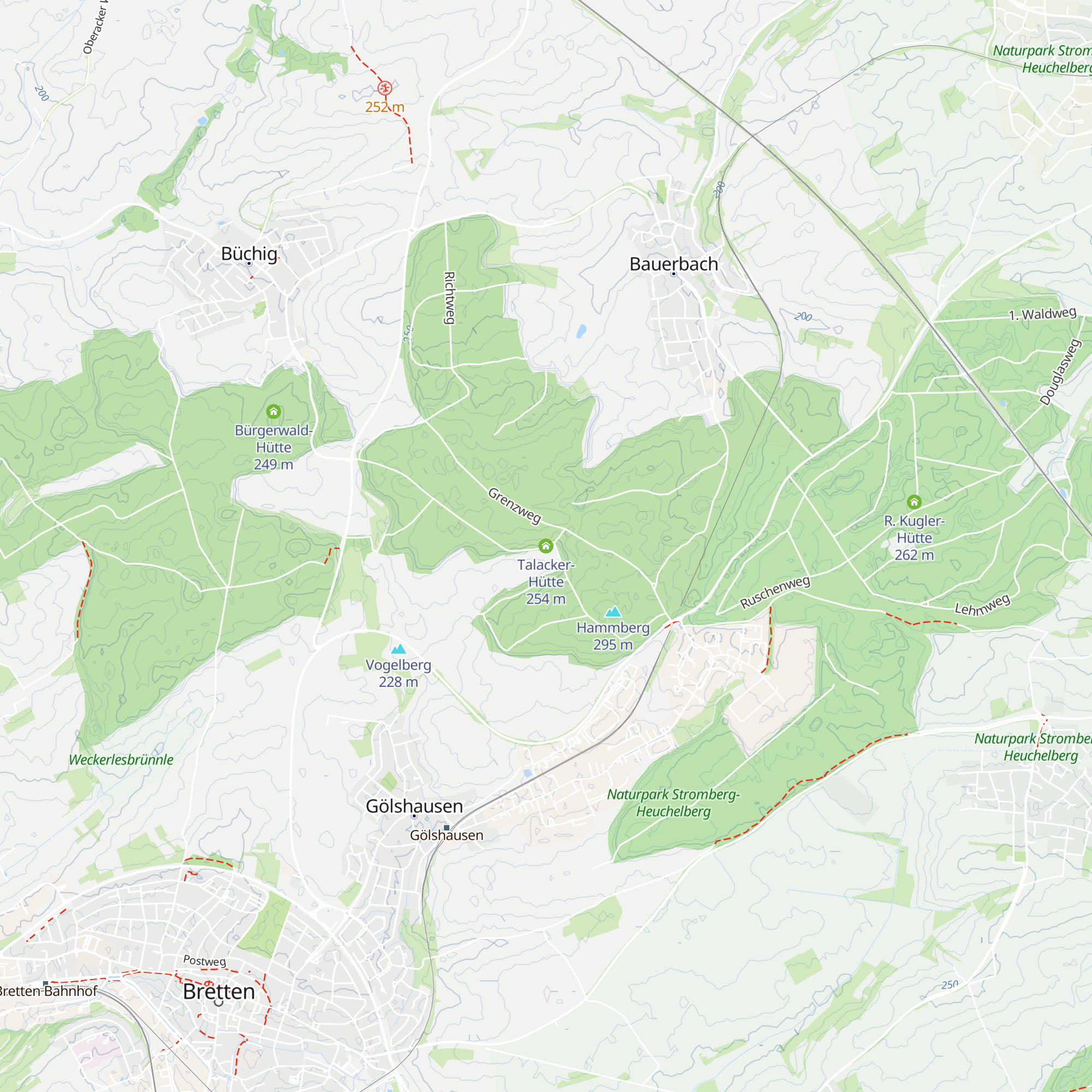 Talacker-Hütte map