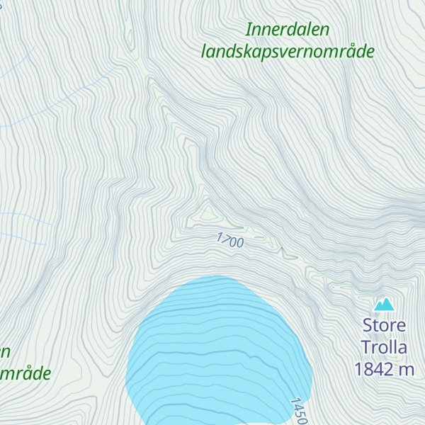 Map of Nordre Trolla