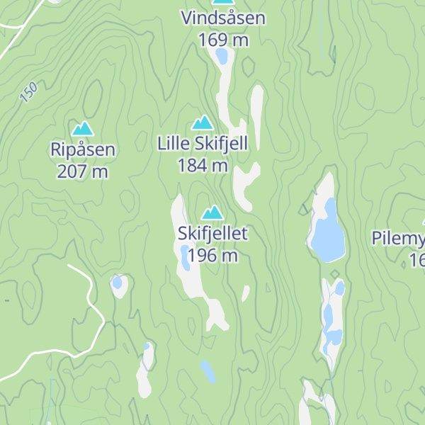 Map of Skifjellet