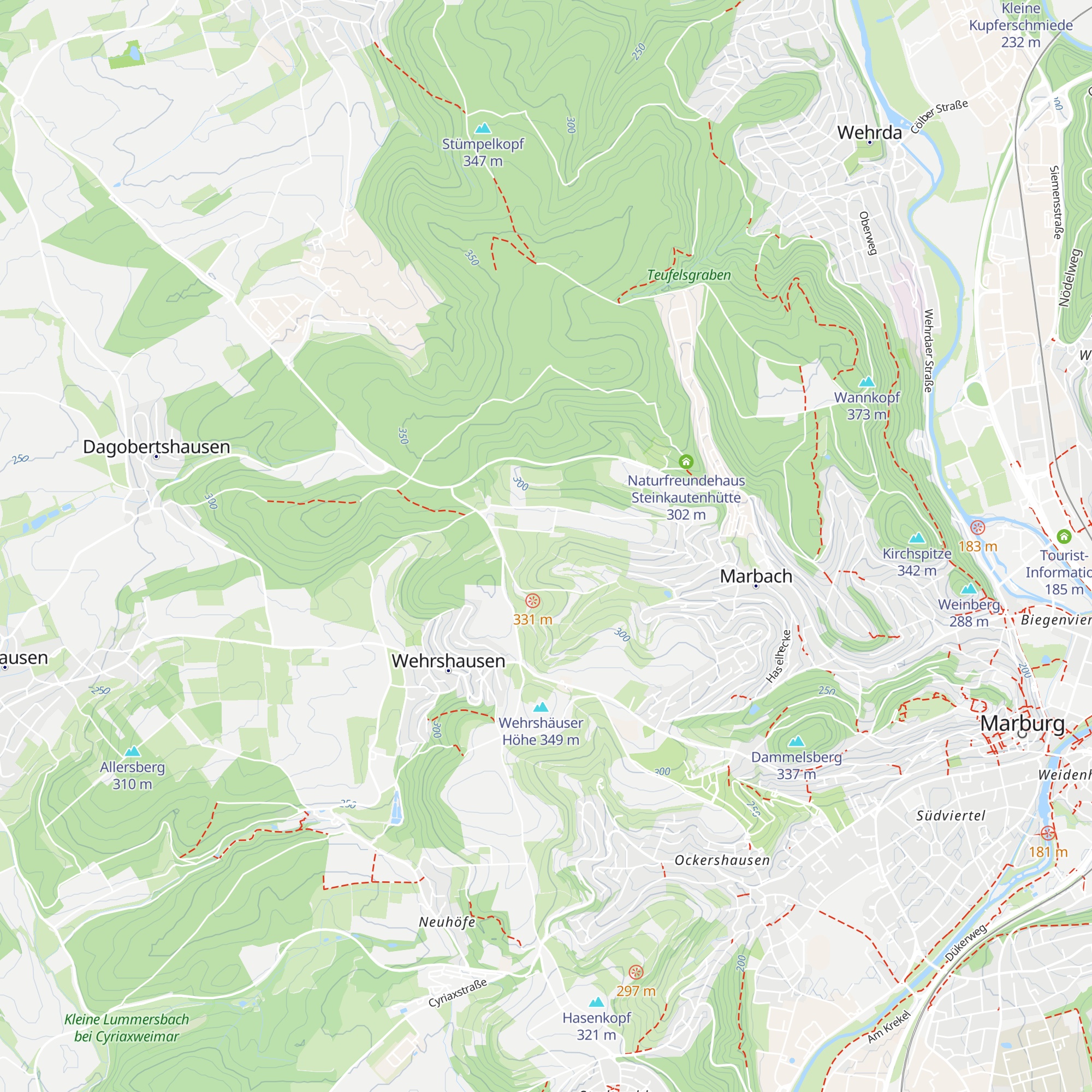 Grillhütte Marbach map
